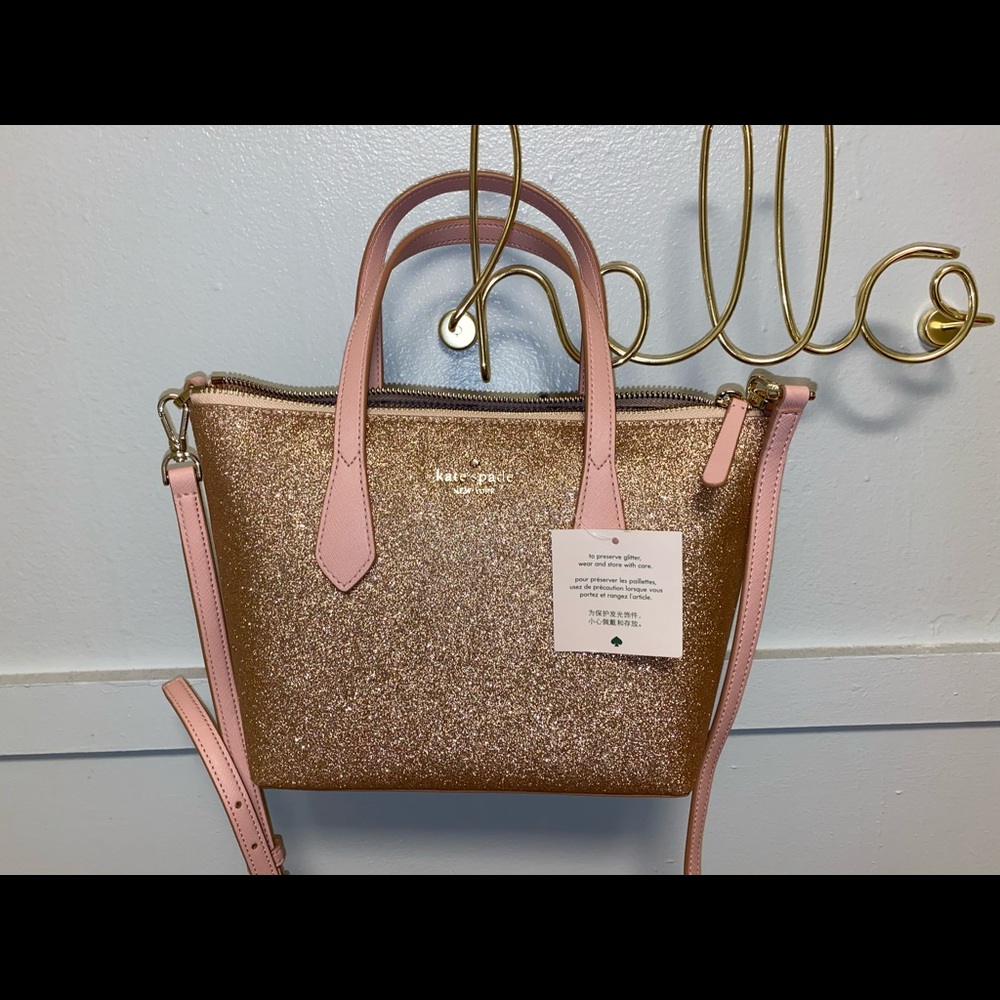 Kate Spade rose gold joeley purse